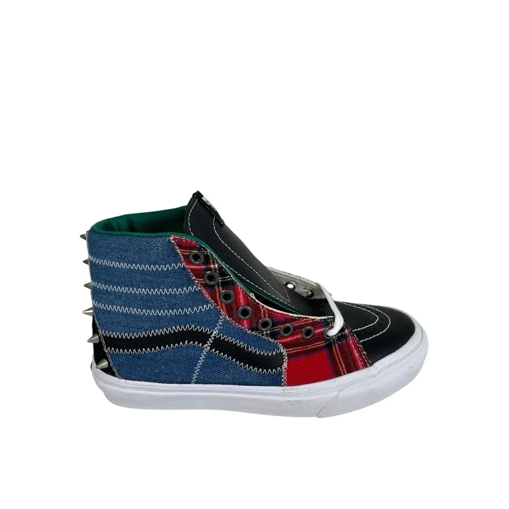 Vans Sk8 Tartan‎ Daze Hi Studded Skateboarding Shoes Womens Size 7.5 No Box